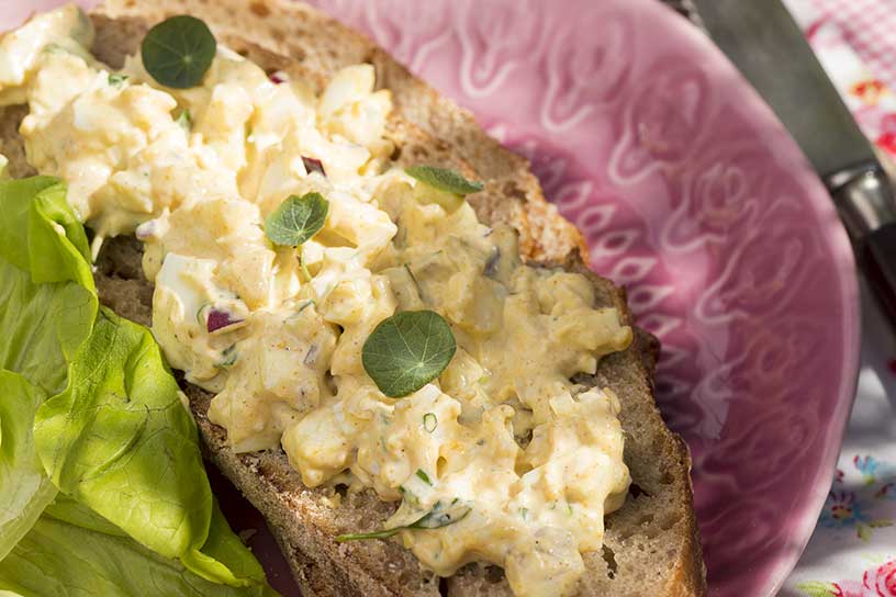 Zelfgemaakte eiersalade. Recept van Landleven.